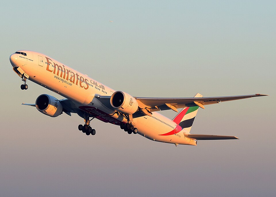 Boeing 777-300ER in flight
