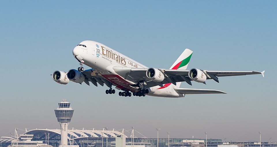 Airbus A380-800 in flight